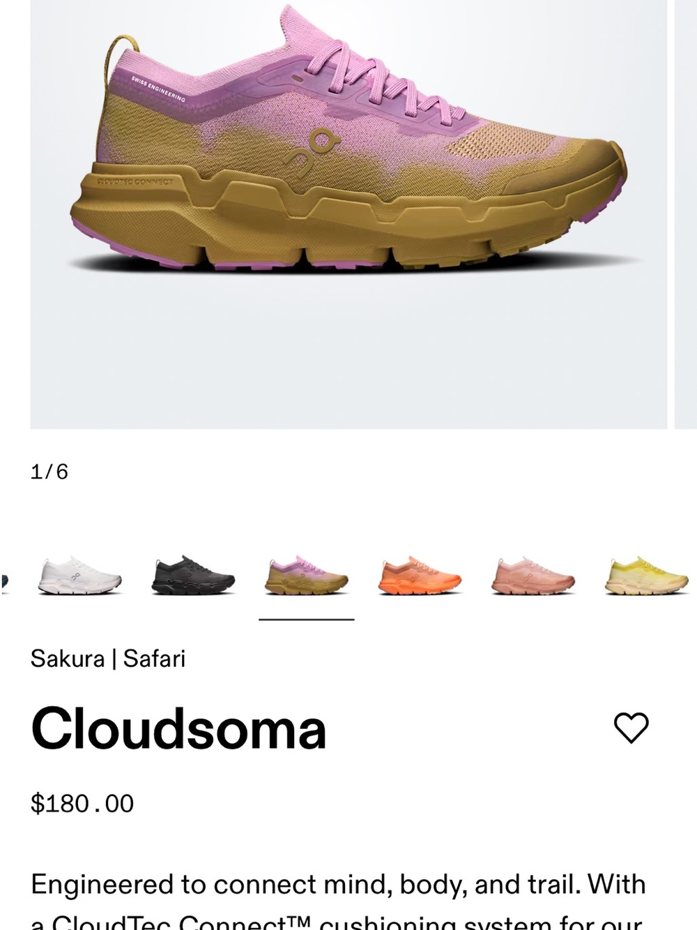 On Running Women's Trainer in Lavender and Sand